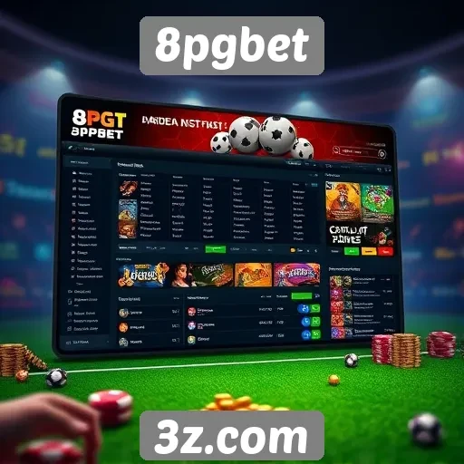 Plataforma 8pgbet se destaca pela interface amigável