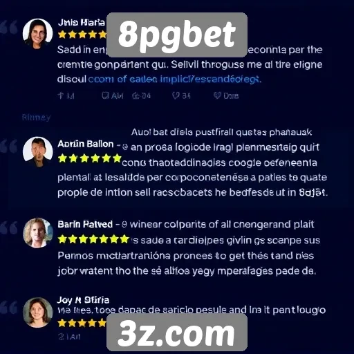 Avaliações de usuários sobre a experiência no 8pgbet